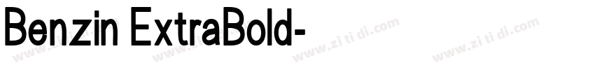 Benzin ExtraBold字体转换